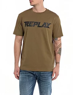 Replay T-shirt męski, Army Green 238, M - Koszulki męskie - miniaturka - grafika 1