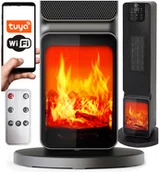 Ogrzewanie przenośne - Grzejnik Farelka Termowentylator Kominek Wifi Cichy Kolumnowy Carruzzo - miniaturka - grafika 1