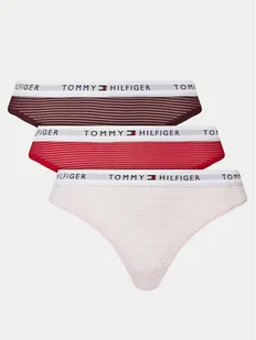 Tommy Hilfiger Komplet 3 par stringów UW0UW05532 Kolorowy - Majtki damskie - miniaturka - grafika 1