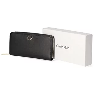 Calvin Klein Damski portfel Re-Lock Z/a Lg PBl, Ck czarny, One Size - Portfele - miniaturka - grafika 1