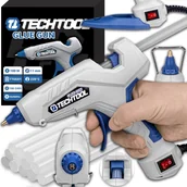 Pistolety do klejenia - PISTOLET DO KLEJU NA GORĄCO 100W + KLEJ WKŁADY 11MM KLEJARKA MOCNY TECHTOOL - miniaturka - grafika 1