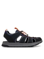 Sandały męskie - Clarks Sandały ATL Trek Wave 26181516 Granatowy - miniaturka - grafika 1