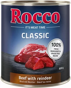 Rocco Classic, 6 x 800 g - Wołowina z reniferem - Mokra karma dla psów - miniaturka - grafika 2