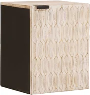 Szafki łazienkowe - vidaXL Wisząca Szafka Łazienkowa Geometryczny Biały - miniaturka - grafika 1