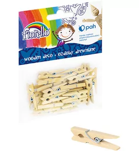 Ozdoby drewniane Spinacz Mały 25szt FIORELLO - Dekoratorstwo - miniaturka - grafika 1