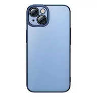 Etui i futerały do telefonów - Zestaw ochronny Baseus Glitter przeźroczyste etui i szkło hartowane do iPhone 14 Plus (niebieski) - miniaturka - grafika 1