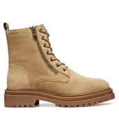 Botki damskie - Trapery Geox D Iridea D16HRF 00022 C5010 Beżowy - miniaturka - grafika 1