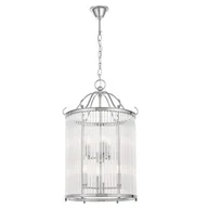 Lampy sufitowe - Lumina Deco Lampa Wisząca Loft Chromowana Boston W6 - miniaturka - grafika 1