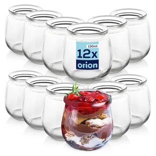 Słoik na jogurt i desery 130 ml 12 szt. - Pojemniki kuchenne - miniaturka - grafika 1