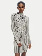 Sukienki - Desigual Sukienka codzienna Chiara 25WWVK35 Beżowy Slim Fit - miniaturka - grafika 1