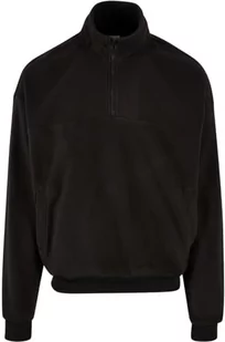 Urban Classics Męska bluza Basic Polar Fleece Troyer Black M, czarny, M - Bluzy męskie - miniaturka - grafika 1
