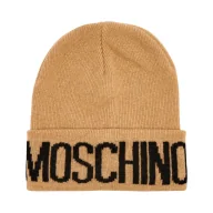 Czapki damskie - Moschino Czapka z dodatkiem wełny i kaszmiru - miniaturka - grafika 1