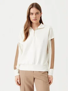 BOSS Bluza Dual 50535825 Écru Relaxed Fit - Bluzy damskie - miniaturka - grafika 1