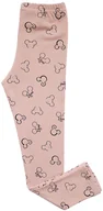Legginsy - Legginsy GETRY dla dziewczynki print w MYSZKI bawełniane wygodne REVAJ 116 Pudrowy Róż - miniaturka - grafika 1
