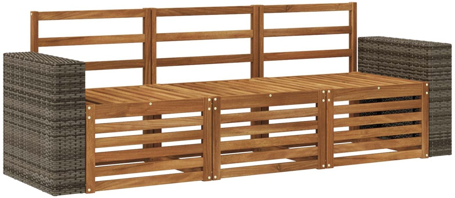 vidaXL Zestawy sof 3 pcs Lite Drewno Akacji