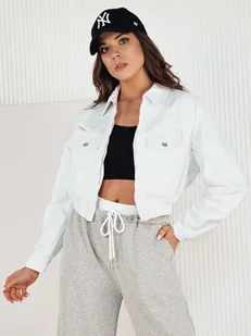 Kurtka damska jeansowa BLIRNA biała Dstreet TY4165-XS - Kurtki damskie - miniaturka - grafika 1