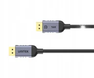 Kable komputerowe i do monitorów - Kabel Unitek DisplayPort 2.1 16K 60Hz 8K 120Hz 4K 240Hz 80Gb/s HDR oplot 1m - miniaturka - grafika 1