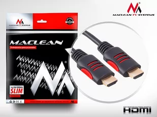 Maclean Kabel HDMI HDMI 1.8m Czarno-czerwony MCTV-812 - Kable - miniaturka - grafika 2