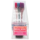 Pozostałe akcesoria fryzjerskie - Colortrak Colours Multicolor, zestaw trzech pędzelków oraz miseczek - miniaturka - grafika 1