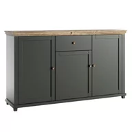 Komody - Komoda OPERA kolor butelkowa zieleń styl klasyczny hakano - FURNITURE/SIDEBOARD/HEL/OPERA/GREEN+OAKLEF/3DO1D - miniaturka - grafika 1