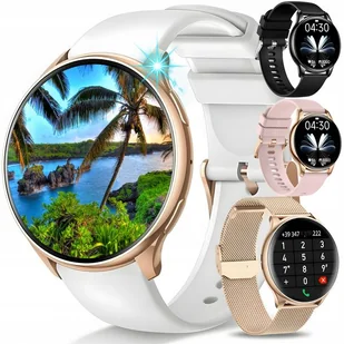 Smartwatch Zegarek Damski Luxury Rozmowy Kroki Ciśnienie Zdrowie Menu Pl - Smartwatch - miniaturka - grafika 1