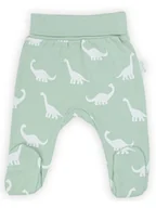 Śpiochy dla niemowląt - Niemowlęce półśpiochy bawełniane w dinozaury oliwkowe Nicol,r.68 - miniaturka - grafika 1