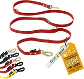 Smycze dla psów - FIRSTPAW Smycz dla Psa Regulowana Wyściełana 2 m Czerwona - miniaturka - grafika 1