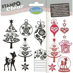 Stemple silikonowe, świąteczne, Boże Narodzenie - Scrapbooking - miniaturka - grafika 1