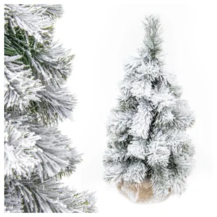 Choinka Sztuczna Biała - Jodła 45cm Mała Ośnieżona - Choinki - miniaturka - grafika 1