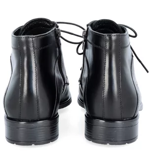 Eleganckie buty męskie zimowe - TAPI D-2372 CZARNE - Półbuty męskie - miniaturka - grafika 8