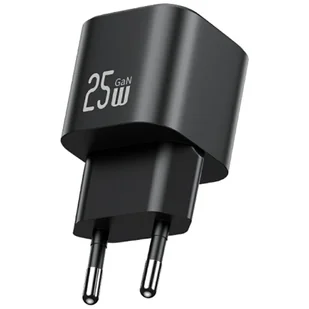 Ładowarka sieciowa USAMS JC Series CC289 25W GaN Mini Fast Charger USB-C czarny - Ładowarki do telefonów - miniaturka - grafika 1