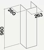 Przedłużenia komina FALMEC H=960mm inox do LINE ___jesteśmy_FALMEC_PREMIUM_PARTNER_2023____| pytaj i kupuj z RABATEM | INFO: 226674000___ - Akcesoria i części do okapów - miniaturka - grafika 2