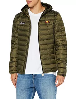 Kurtki męskie - Ellesse Lombardy męska kurtka z podszewką zielony khaki XL SHS01115 - grafika 1