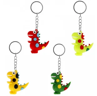 BRELOK DINOZAUR GUMOWY 12 SZTUK - Breloki - miniaturka - grafika 1