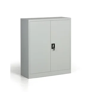 B2B Partner Metalowa szafa, demontowana, 2 półki, 950 x 1150 x 400 mm, szara 908004 - Szafy biurowe - miniaturka - grafika 1