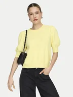 Swetry damskie - ONLY Sweter Rica 15318551 Żółty Regular Fit - miniaturka - grafika 1