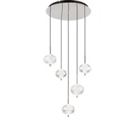 Lampy sufitowe - Globo 16042-5HC - LED Żyrandol na lince AIDA 5xLED/6,6W/230V 3000K/4500K/6500K - miniaturka - grafika 1