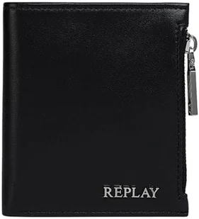 REPLAY Męski portfel na akcesoria podróżne FM5335, 0094 Silver Black, 0094 Silver Black, jeden rozmiar - Portfele - miniaturka - grafika 1