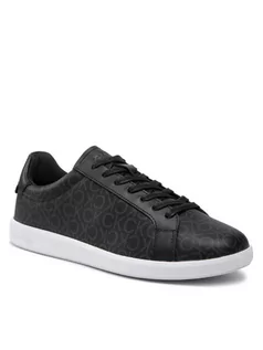 Koszulki i topy damskie - Calvin Klein Sneakersy Low Top Lace Up Cv Mono HM0HM00262 Czarny - grafika 1