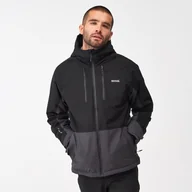 Kurtki męskie - Regatta Męska Kurtka Zimowa Highton Stretch Iii Czarno-szary, Rozmiar: Xxxl - miniaturka - grafika 1