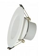 Lampy sufitowe - WONDERFULL OPR.downlight LED wpuszczana okrągła  5W b.ciepła 3000K (330lm) [ORIS] 11cm wys.5,2cm alu biała matowy klosz WONDERFUL - miniaturka - grafika 1