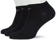 Skarpetki męskie - Emporio Armani Skarpety męskie 3-pak, czarny, S-M - miniaturka - grafika 1