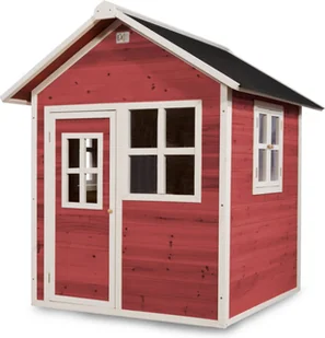 Exit Domek drewniany dla dzieci Loft 100 - czerwony - Place zabaw - miniaturka - grafika 1