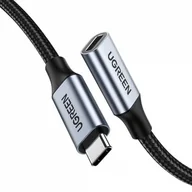 Kable USB - UGREEN kabel przewód przedłużacz USB Typ C (żeński) - USB Typ C (męski) 5 A 0,5 m czarny (US372 80810) US372 80810 - miniaturka - grafika 1