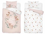 Pościel dla dzieci - Pościel bawełniana do łóżeczka 100x135 5511b sarenki - miniaturka - grafika 1