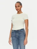 Koszulki i topy damskie - Guess T-Shirt W5GI04 J1314 Żółty Slim Fit - miniaturka - grafika 1
