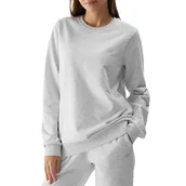 Bluzy sportowe damskie - Bluza 4F WSS24TSWSF095427M - szara - miniaturka - grafika 1