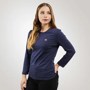 Emporio Armani Longsleeve damski EA7 Emporio Armani - Koszulki i topy damskie - miniaturka - grafika 1