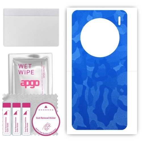 folia naklejka skórka strukturalna na TYŁ do Vivo X100s Pro - Moro Camo Niebieski - apgo SKINS