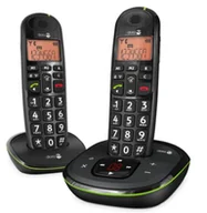 Telefony stacjonarne - Doro PhoneEasy 105wr Duo Telefon w systemie DECT Nazwa i identyfikacja dzwoniącego Czarny - miniaturka - grafika 1